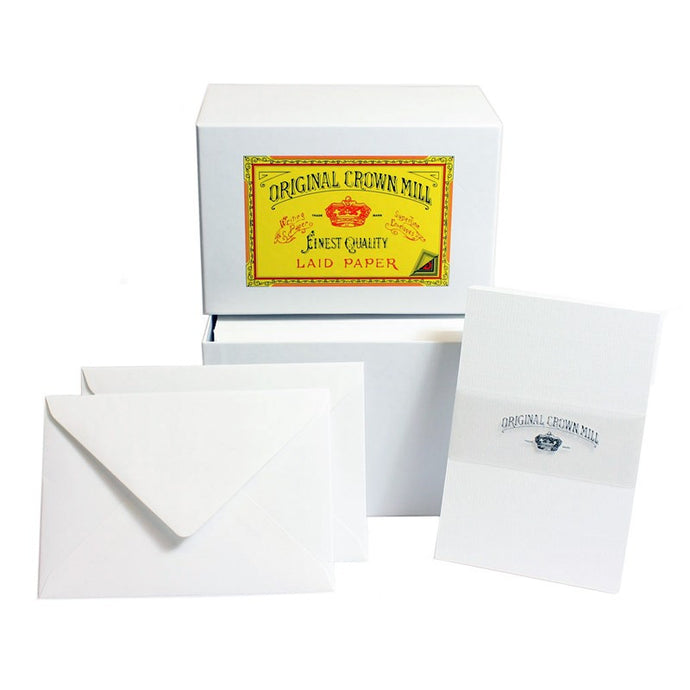Original Crown Mill Stationery Gift Box - Classic Laid Cards