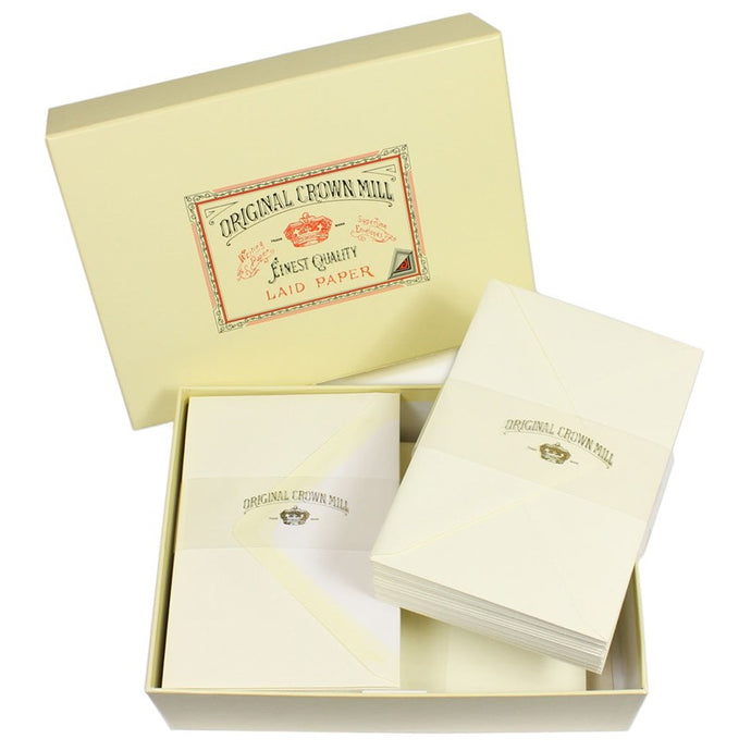 Original Crown Mill Stationery Gift Box - Classic Laid Writing Paper